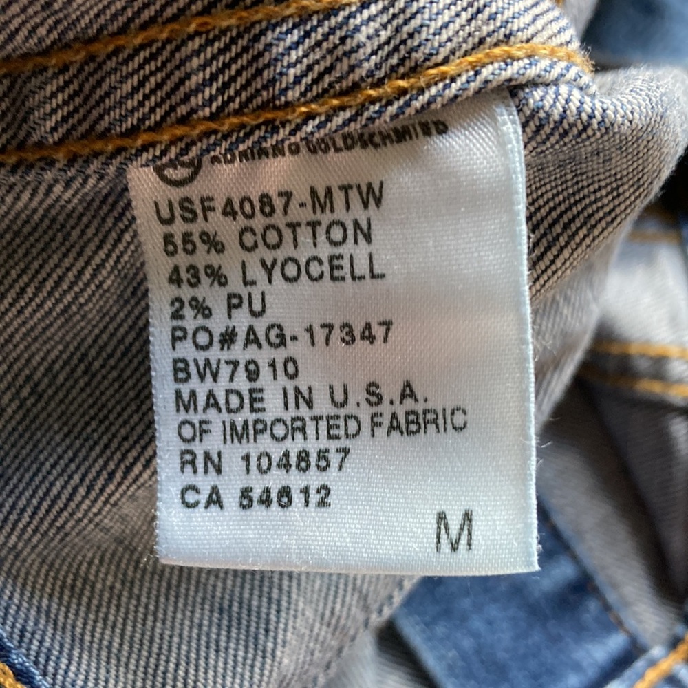 AG Adriano Goldschmied Light Blue Denim Jacket - Picture 9 of 14